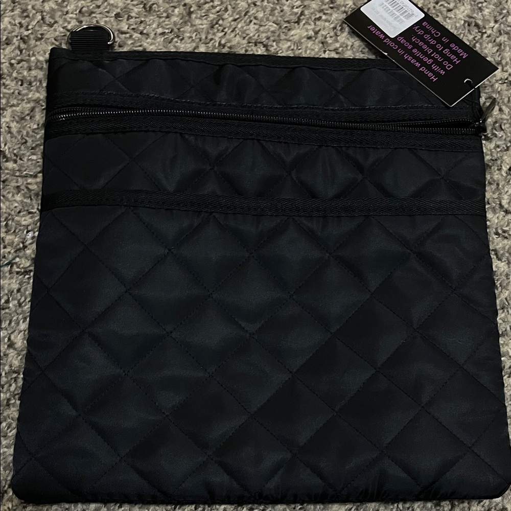 HAUTE SHORE Quilted Black Bag